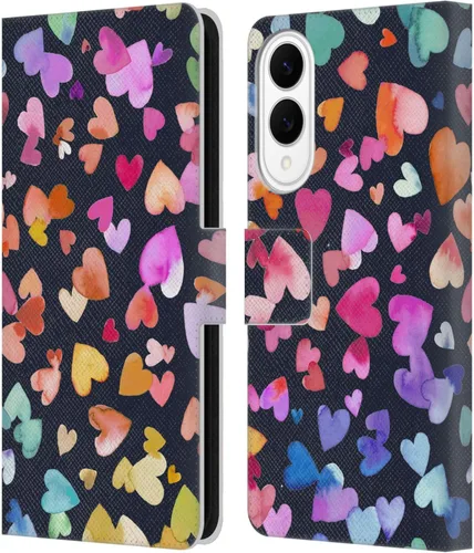 Vista 142 de Head Case Designs Officially Licensed Ninola Brushstrokes Multi Colorful Leather Wallet Case Compatible with Samsung Galaxy A07 4G
