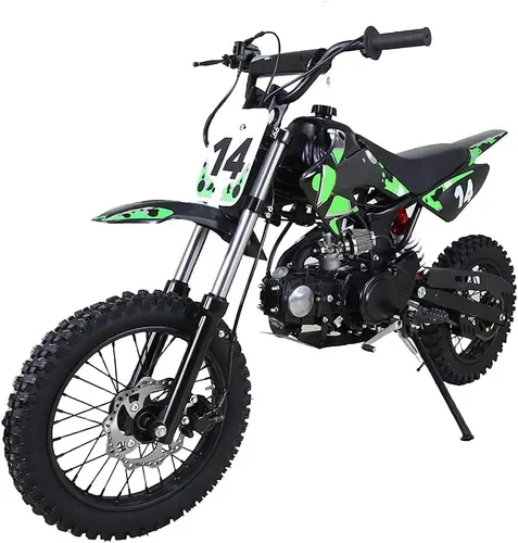 Vista 2 de HHH 110cc moto de cross Tao Tao Motors DB14 Motocicleta para motocross Pit Gas bike Moto de cross a gas Pitbike 110cc Moto de cross para niños (Rojo)