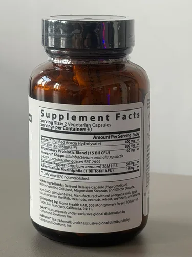 Vista 5 de BIOMA GLP-1 Booster - Suplemento natural para el control del apetito con probióticos, prebióticos y postbióticos clínicamente probados, apoya