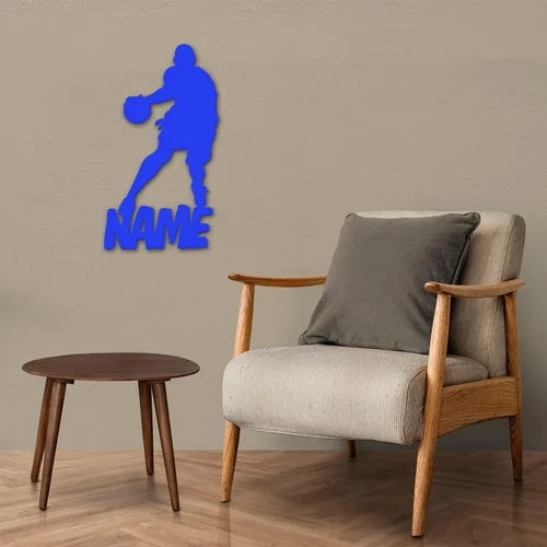 Vista 6 de Regalo de baloncesto personalizado, decoración única del hogar, luz nocturna LED personalizada con nombre para niños, entrenadores, hombres, niñas