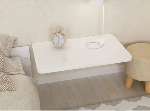 Vista 7 de Mesa plegable montada en la pared, mesa de comedor de cocina para el hogar, escritorio de ordenador, mesita de noche, banco de trabajo, 30 tamaños