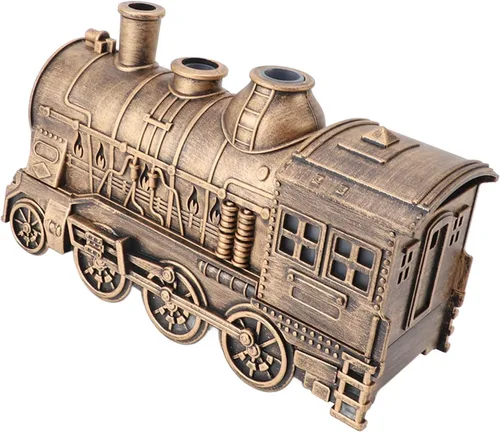 Vista 8 de Humidificador en forma de tren, humidificadores para dormitorio, humidificador de luz nocturna, 10.1 fl oz de doble salida de fragancia, difusor
