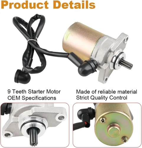 Vista 5 de Motor de arranque compatible con Can-Am DS70 DS90 2010-2013 Repuesto para DS70 Mini 2016-2018 2014-2015 DS90 Mini 2014-2015 V31200DGF000