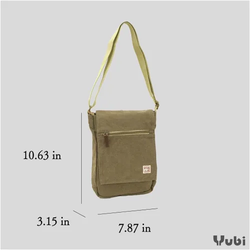 Vista 8 de HANPU KOUBOU Bolso de hombro Bolso mensajero hombres mujeres lona Bolso de hombro Crossbody diagonal 3X55