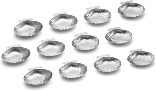 Vista 7 de Outset Conchas a la parrilla, juego de 12 conchas de ostras de cerámica