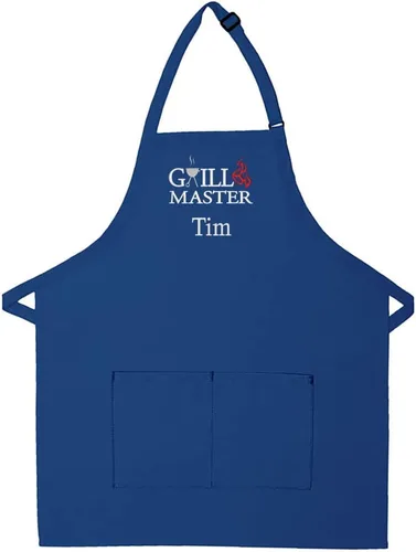 Vista 12 de Delantal bordado personalizado para adultos, hecho en los Estados Unidos, para hombres, mujeres, día del padre, cocina, barbacoa, parrilla, regalo