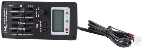 Vista 8 de Ecualizador de guitarra de 5 bandas, F-5T EQ ecualizador Pickup Tuner para guitarra acústica instrumento musical