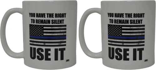Vista 5 de Rogue River Tactical Taza de café divertida con el mejor oficial de policía, regalo de policía