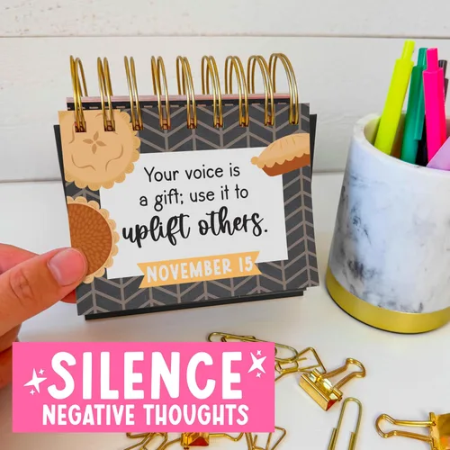 Vista 7 de Citas motivacionales diarias para escritorio - Calendario de escritorio Tiza colorida