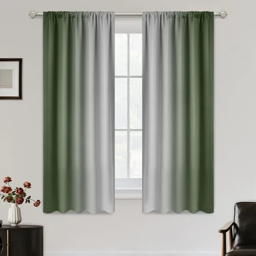 Vista 37 de SimpleHome Cortinas Pequeñas Negras Impermeables con Bolsillo para Barra Suave para Cocina, Cortinas Impermeables con Bolsillo para Barra