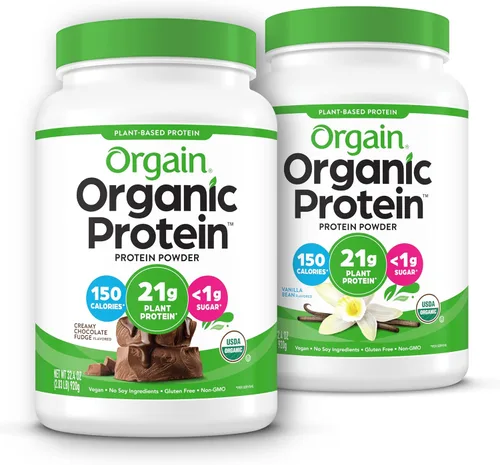 Vista 10 de Orgain - Proteína vegana orgánica en polvo, pastel de cumpleaños - 21g de proteína a base de plantas, 7g de fibra prebiótica, bajo en carbohidratos