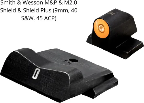 Vista 2 de XS Sights DXT2 - Mira nocturna de punto grande para pistolas CZ, Sig, HK, tritio delantero y trasero que brilla en la oscuridad para aplicaciones