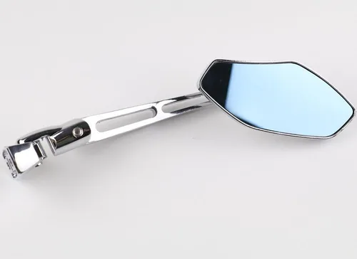 Vista 6 de Xyzctem - Espejos deportivos de carrera, de base ajustable, universales, de cromo para Honda CBR 600 1000 RR F4i F4 Suzuki GSXR 600 700 1000 1300