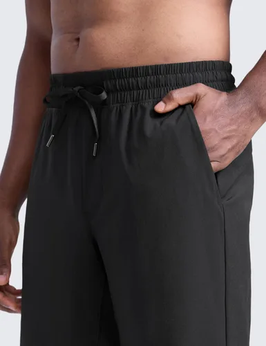 Vista 6 de CRZ YOGA Pantalones cortos de entrenamiento sin forro para hombre, 9 pulgadas, secado rápido, para correr, deportes, atletismo, gimnasio
