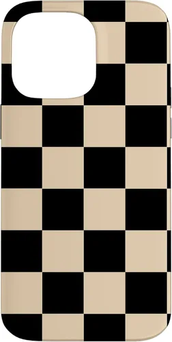 Vista 21 de Funda neutra clásica minimalista con patrón beige a cuadros para iPhone 17