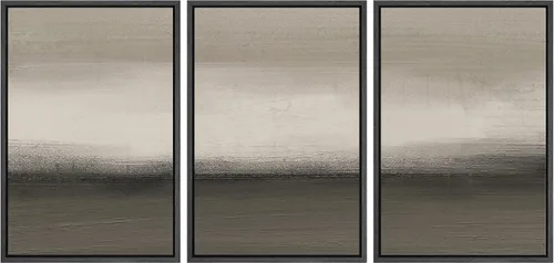 Vista 98 de wall26 Lienzo enmarcado para pared, juego de arte de acuarela pastel, paisaje rural, ilustraciones con formas abstractas, arte moderno, decorativo