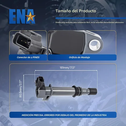 Vista 6 de ENA Juego de 8 bobinas de encendido para UF270 compatibles con Dodge Ram 1500 4.7 Jeep Mitsubishi Dakota Durango Commander Grand Cherokee Raider