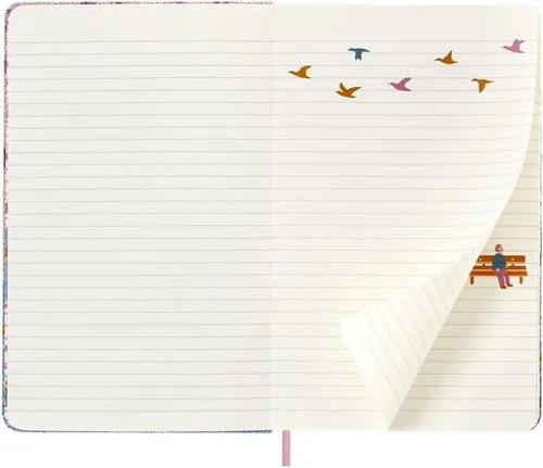 Vista 23 de Moleskine Edición Limitada Sakura - Cuaderno, tapa dura, grande (5 x 8.25 pulgadas), a rayas/con líneas, Caja de Coleccionista Premium Swan