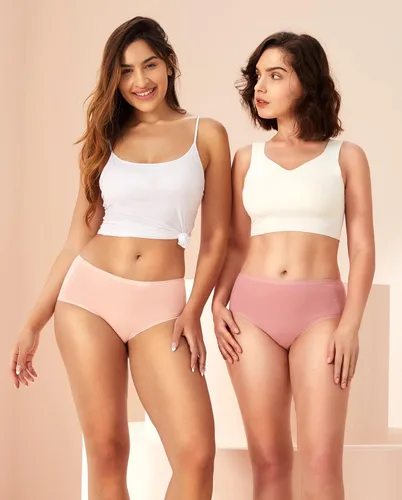 Vista 6 de Ropa interior de algodón para mujer, transpirable, bragas, suaves, cómodas, paquete de 4