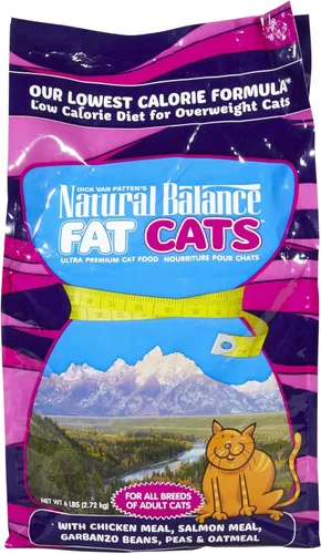 Vista 10 de Natural Balance Original Ultra Fat Cats - Receta de comida de pollo y salmón baja en calorías, comida seca para gatos, 6 libras