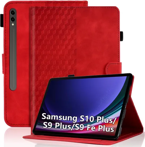 Vista 81 de Funda para Samsung Galaxy Tab S6 Lite 2024/2022/2020 de 10.4 pulgadas SM-P620/P625/P610/P613/P615/P619 de piel sintética, funda magnética con Negro