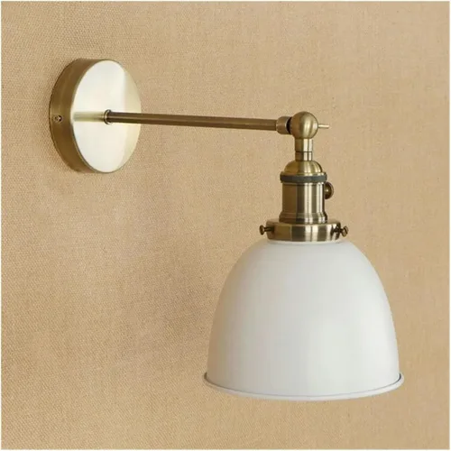 Vista 7 de Brass Black Retro LED Wall Light Fixtures Loft Industrial Vintage Arm Lamp Lamparas,Ideal for Bedroom Rojo
