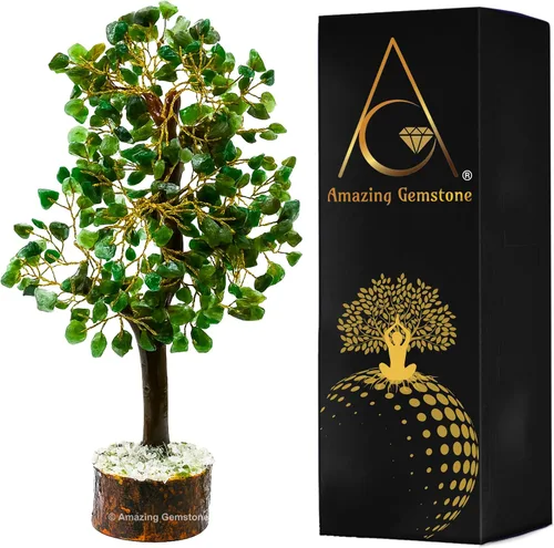 Vista 18 de Árbol de la vida con múltiples piedras preciosas naturales curativas de primera calidad, bonsái de Feng Shui, para decoración del hogar y la oficina