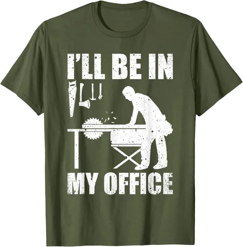 Vista 51 de Camiseta divertida de manga corta para hombre, carpintería, carpintería, carpintería, regalo Negro