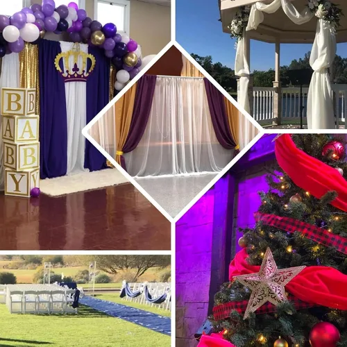 Vista 3 de Efavormart - Perno de tela de poliéster negro para banquetes de boda, restaurante, venta al por mayor, para fiestas, eventos, decoración, artes