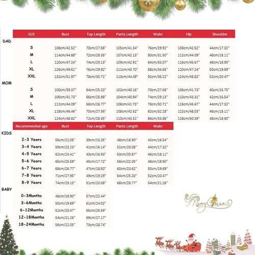 Vista 2 de Pijamas de Navidad a juego para la familia, pijamas clásicos de Navidad a cuadros rojos, divertidos pijamas lindos conjuntos de ropa de dormir