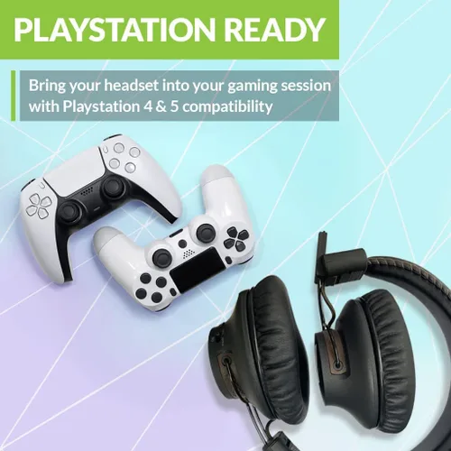 Vista 3 de Avantree C519M - Auriculares Bluetooth con micrófono para PS5 e interruptor, auriculares inalámbricos con adaptador USB C para PC y laptop, baja