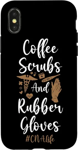 Vista 5 de iPhone 16 CNA Nurse Certified Nursing Assistant Coffee Coffee Scrubs & Case