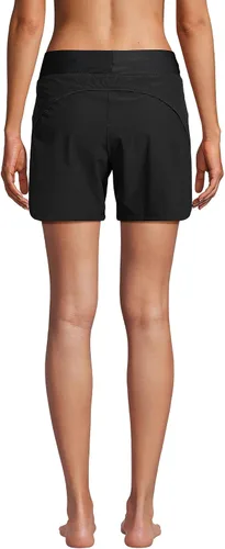 Vista 2 de Lands' End Pantalones cortos de secado rápido con cintura elástica de 5 pulgadas para mujer
