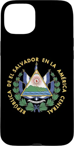 Vista 9 de Funda para iPhone 13 Pro Max con emblema nacional de escudo de armas de El Salvador