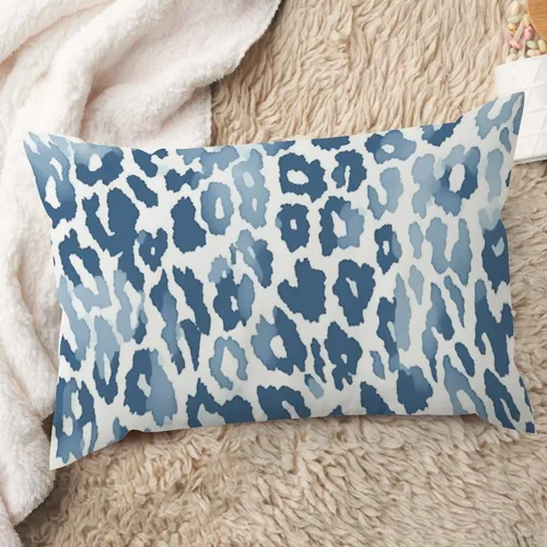 Vista 7 de ArogGeld Funda de cojín lumbar con estampado de guepardo rosa intenso, almohada con estampado de leopardo fucsia para decoración de granja, funda