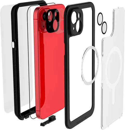 Vista 7 de Ghostek Nautical Slim - Funda delgada impermeable para Apple iPhone 15 Plus - Protector de pantalla y lente de cámara integrado, compatible