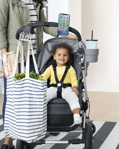 Vista 8 de Skip Hop Universal Stroller Hook, Stroll & Connect, Grey