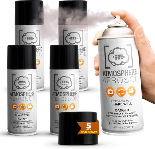 Vista 12 de Atmosphere Aerosol - Paquete de 2 aerosoles de niebla/niebla para fotografía, alternativa segura y portátil a máquina de niebla pequeña – Creador
