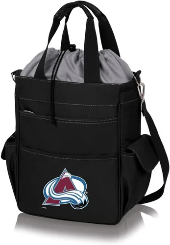 Vista 31 de PICNIC TIME NHL - Bolsa de mano unisex para adultos NHL Activo Negro con detalles grises.