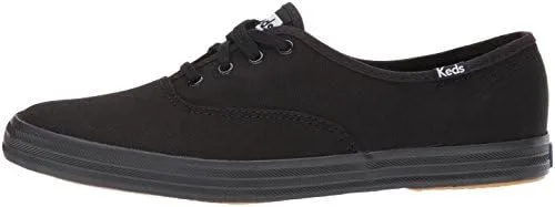 Vista 5 de Keds Tenis de lona Champion para mujer, Negro (Black Canvas)