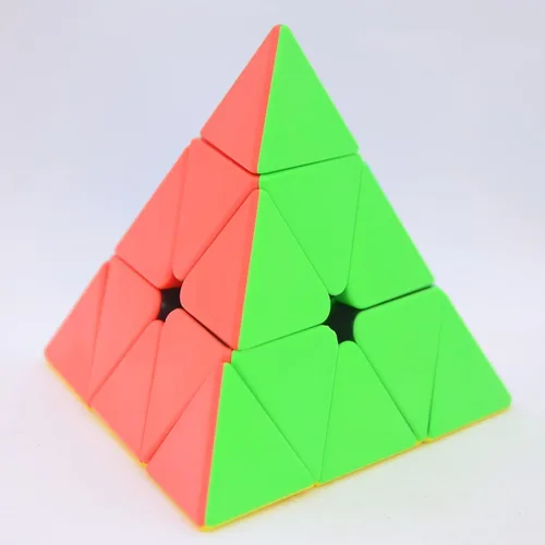 Vista 9 de Bukefuno Moyu MoFang JiaoShi Meilong Pirámide Cubo sin pegatinas Magic Cubing Pyraminx Meilong 3x3 Speed Cube Moyu Pirámide Puzzle Educativo
