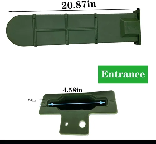 Vista 2 de Kit Portamotosierra Universal de 20 Pulgadas para Tractores, ATV UTV Camiones, Soporte de Montaje Fijo Compatible con Todas las Marcas