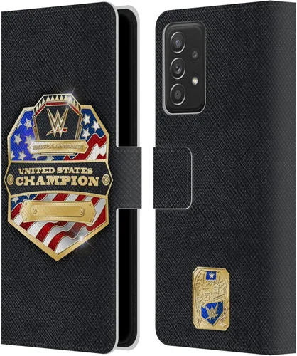Vista 199 de Head Case Designs Officially Licensed WWE Cruiserweight Champion Title Belts Leather Wallet Case Compatible with Samsung Galaxy A07 4G Campeón