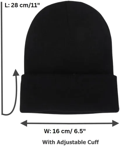 Vista 7 de ASTRADAVI Paquete de 3 gorros para mujeres, hombres, calaveras cálidas unisex.