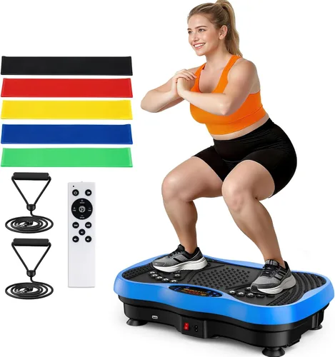 Vista 12 de Vibration Plate Exercise Machine, 130 Levels Full Body Workout Vibrating Plate for Lymphatic Drainage Weight Loss, 450 Lbs Capacity Shake Platform