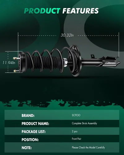 Vista 6 de SCITOO Puntales delanteros completos de montaje de resorte para Lexus LS430 Quick Struts 11690 - Juego de 2