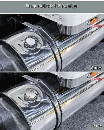 Vista 5 de Tapón de combustible diesel con bloqueo 572.1036 apto para semircamiones, 2 llaves Tapa de rosca gruesa de 3-1/2" con 5.5 TPI para Kenworth