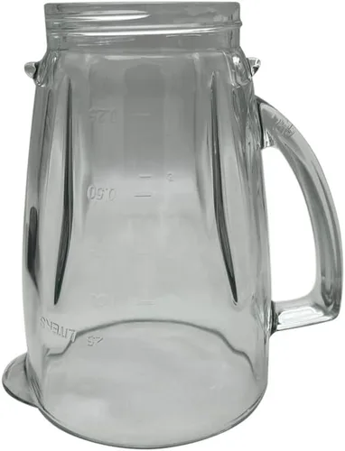Vista 3 de Tarro de vidrio de repuesto de 6 tazas, compatible con licuadoras Oster Pro 1200 (BLSTMB-CBG, BLSTMB-CBF, BLSTMB-BBG) y licuadora Oster Master