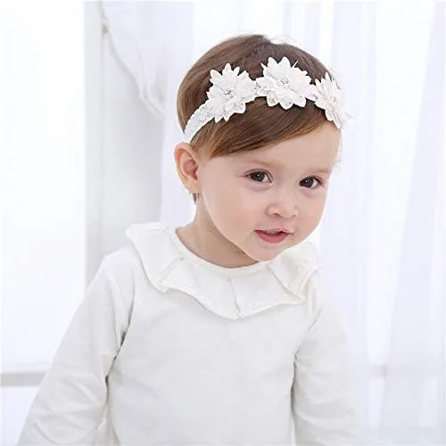 Vista 7 de Myleleya Zapatos planos Mary Jane para bebés y niñas con lazo y flores, vestido de princesa, para boda, zapatos de ballet antideslizantes para niños