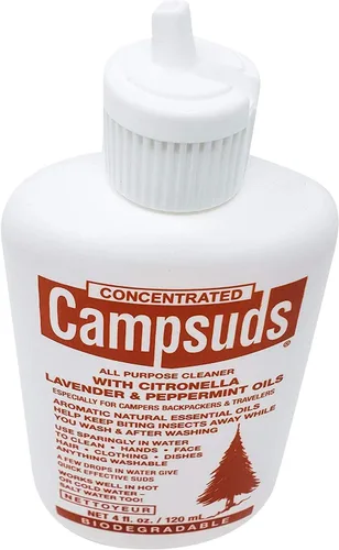Vista 8 de Sierra Dawn Campsuds Biodegradable Camping Soap with Insect Deterrent Citronella, Lavender, Peppermint Oils - Camp Dish Soap, Shampoo, Body Wash